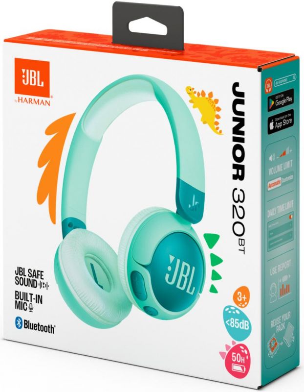 Bluetooth-гарнітура JBL JR320BT Green (JBLJR320BTGRN)