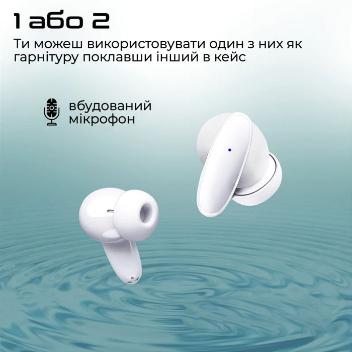 Bluetooth-гарнітура Promate Lush White