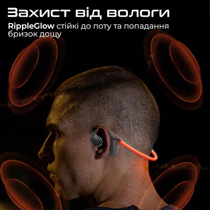 Bluetooth-гарнітура Promate RippleGlow Black