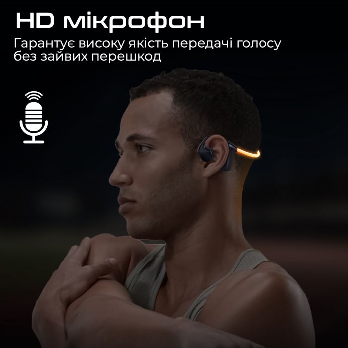 Bluetooth-гарнітура Promate RippleGlow Black