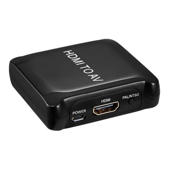 Конвертер PowerPlant (CA911486) HDCAV02-M miniHDMI - AV (3xRCA), чорний