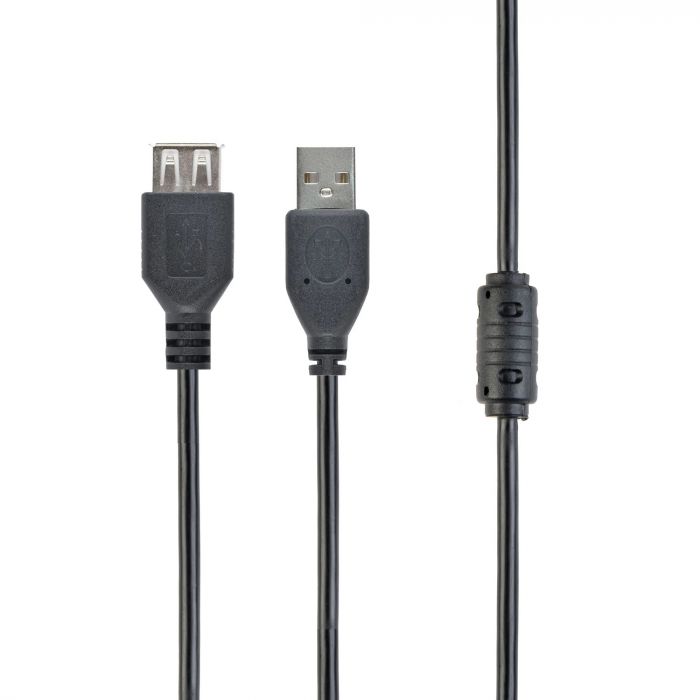 Кабель Cablexpert CCF-USB2-AMAF-6 подовжувач USB 2.0 AM/AF 1,8 м, феритовий фільтр