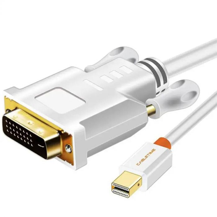 Кабель Cabletime mini DisplayPort - VGA v1.4 (M/M), 0.2 м White (CD48K)