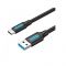 Кабель Vention USB - USB Type-C (M/M), 3A, 0.5 м, Black (COZBD)