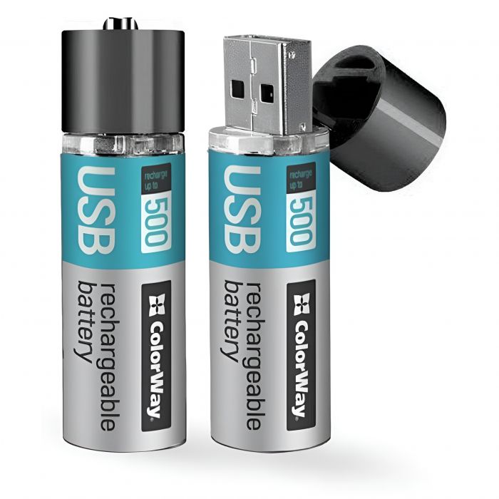 Акумулятор USB ColorWay AA/HR06 Li-Pol 1200 mAh BL 2шт