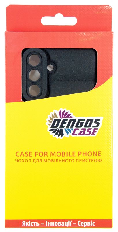 Чохол-накладка Dengos Soft для Samsung Galaxy A36 5G SM-A366 Black (DG-KM-140) + захисне скло