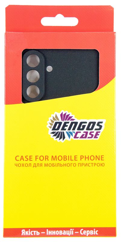 Чохол-накладка Dengos Carbon для Samsung Galaxy A17 Black (DG-KM-160) + захисне скло