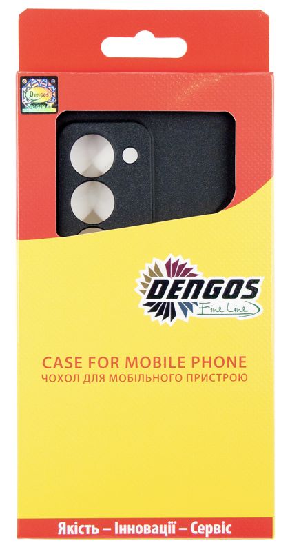 Чохол-накладка Dengos Carbon для Xiaomi Redmi 15 Black (DG-KM-163) + захисне скло