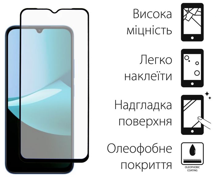 Чохол-накладка Dengos Soft для Xiaomi Redmi 15C Mint (DG-KM-167) + захисне скло