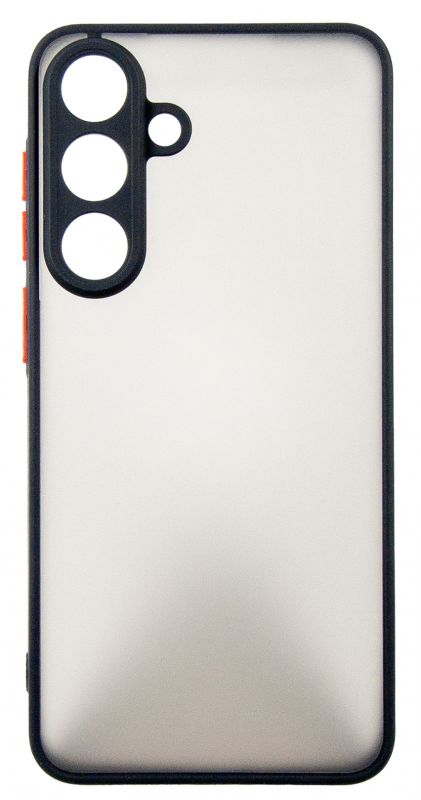 Чохол-накладка Dengos Matt для Samsung Galaxy S25 FE Black (DG-KM-168) + захисне скло