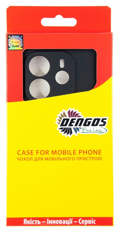 Чохол-накладка Dengos Carbon для Xiaomi Redmi Note 14 4G Black (DG-TPU-CRBN-251)