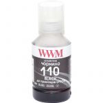 Чорнило WWM Epson M1100/M1120 (Black Pigment) (E110BP) 140г