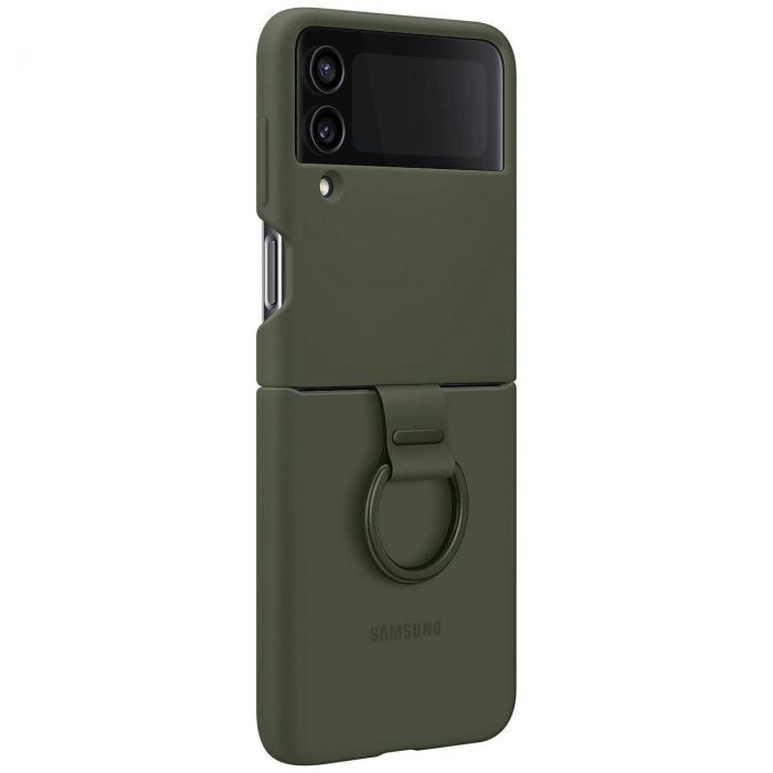 Чохол-накладка Samsung Silicone Cover with Ring для Samsung Galaxy Flip 4 SM-F721 Khaki (EF-PF721TGEGUA)