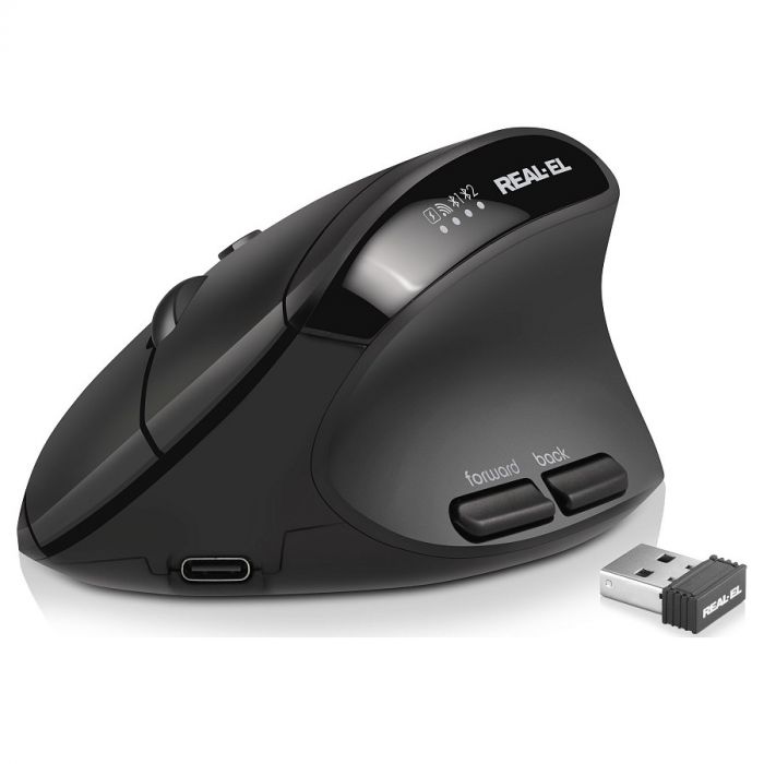 Миша бездротова REAL-EL RM-490W Black