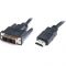 Кабель REAL-EL HDMI - DVI (M/M), 1.8 м, Black (EL123500013)