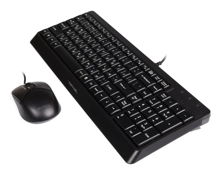 Комплект (клавіатура, миша) A4Tech F1512 Black
