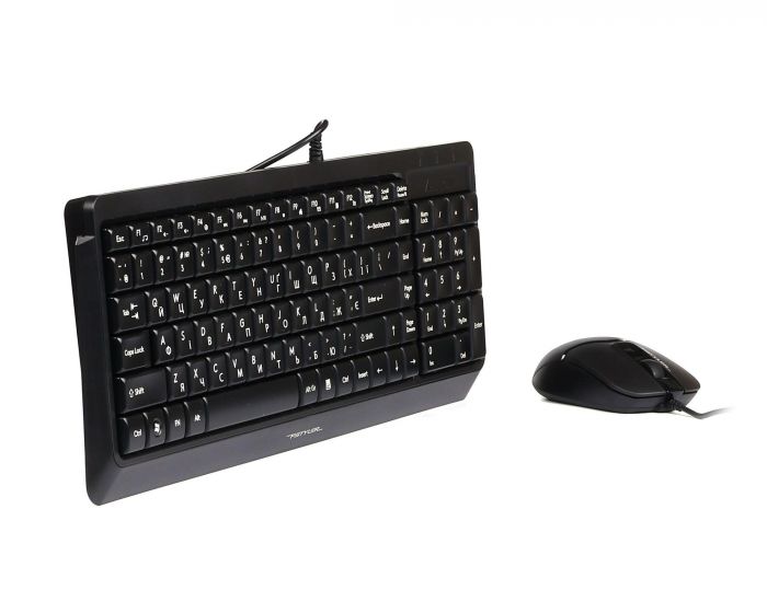 Комплект (клавіатура, миша) A4Tech F1512 Black