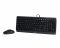 Комплект (клавіатура, миша) A4Tech F1512 Black