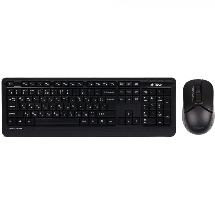 Комплект (клавіатура, миша) бездротовий A4Tech FG1012 Black