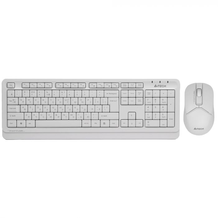 Комплект (клавіатура, миша) бездротовий A4Tech FG1012 White