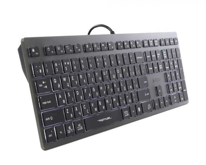 Клавіатура A4Tech Fstyler FX60H Grey White Backlit