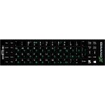Наліпки на клавіатуру Grand-X 68 keys Green, Latin Ukr White (GXDGUA)