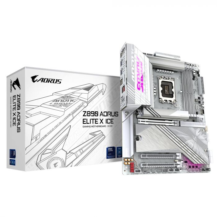 Материнська плата Gigabyte Z890 Aorus Elite X Ice Socket 1851