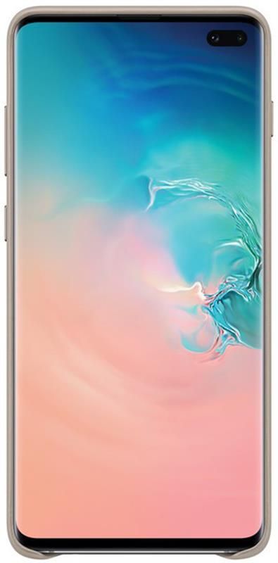 Чохол-накладка Samsung Leather Cover для Samsung Galaxy S10+ SM-G975 Gray (EF-VG975LJEGRU)