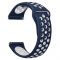 Ремінець BeCover Nike Style для Xiaomi Amazfit Bip/Bip Lite/Bip S Lite/GTR 42mm/GTS/TicWatch S2/TicWatch E Blue-White (705707)