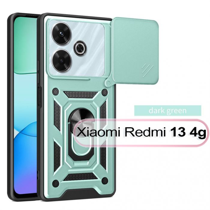 Чохол-накладка BeCover Military для Xiaomi Redmi 13 Dark Green (711553)