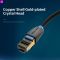 Патч-корд Vention CAT 8 SFTP Ethernet, 1 m, Black (IKABF)