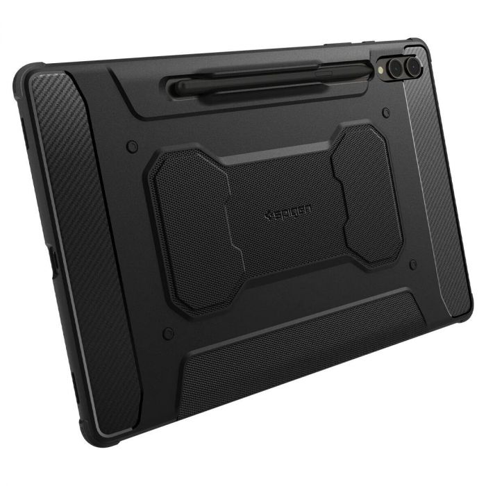 Чохол-книжка Spigen Rugged Armor Pro для Samsung Galaxy Tab S9+ 12.4 SM-X810/SM-X816 / Tab S10+ 12.4 SM-X820/SM-X826 Black (ACS06539)
