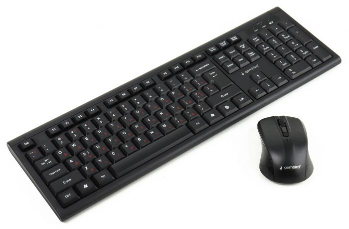 Комплект (клавіатура, миша) бездротовий Gembird KBS-WM-03-UA Black