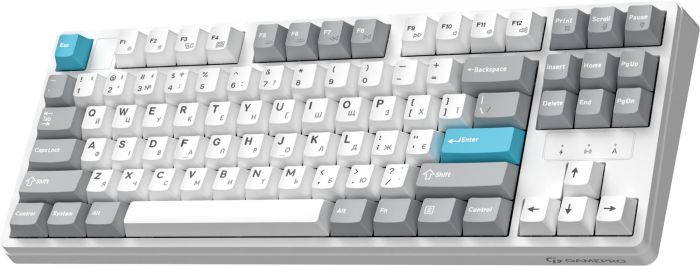 Клавіатура бездротова GamePro Asgard Ragnar Keychron Super Red Switch White (MK285WH)