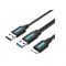 Кабель для принтера Vention 2in1 USB - USB Type-B 3.0 (M/M), 0.5 м, Black (CQPBD)