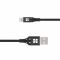 Кабель Promate USB - Lightning (M/M), 2.4 A, 1.2 м, NerveLink-i Black