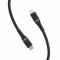 Кабель Promate PowerLine-Ci120 USB Type-C - Lightning (M/M), 2.2 A, 20 W, 1.2 м, Black