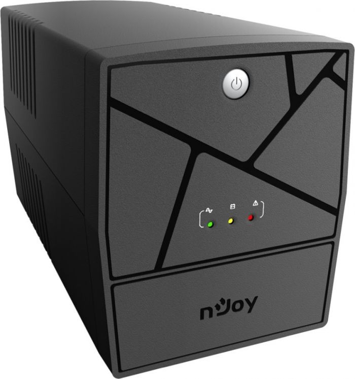 Джерело безперебійного живлення NJOY Keen 1000 (UPLI-LI100KU-CG01B), Lin.int., AVR, 4 x евро, USB, пластик