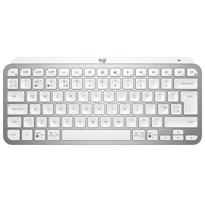 Клавіатура бездротова Logitech MX Keys Mini Wireless Illuminated UA Pale Gray (920-010499)