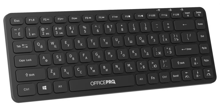 Клавіатура бездротова OfficePro SK790B Bluetooth Black 