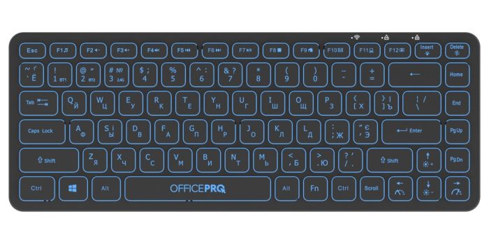 Клавіатура бездротова OfficePro SK790B Bluetooth Black 