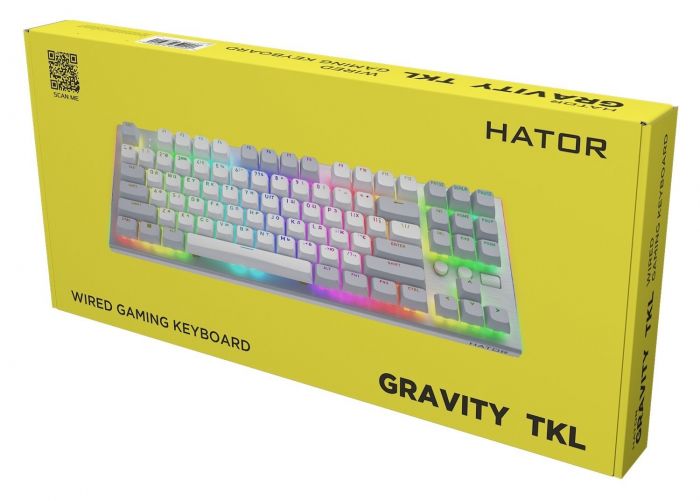 Клавіатура Hator Gravity TKL Orange White (HTK561UA)