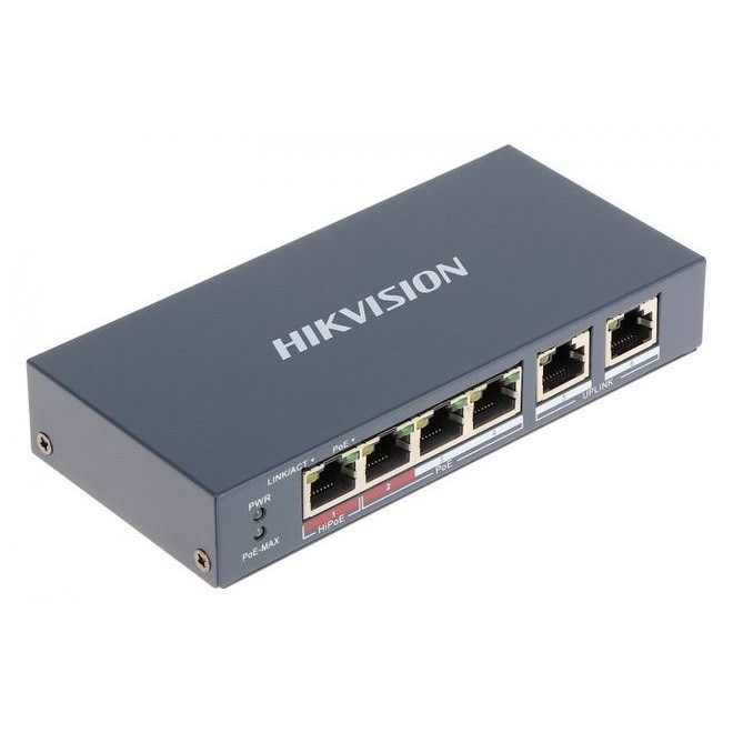 Комутатор Hikvision DS-3E0106HP-E