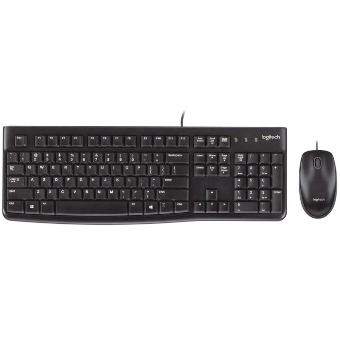 Комплект (клавіатура, мишка) Logitech MK120 Black (920-002563)