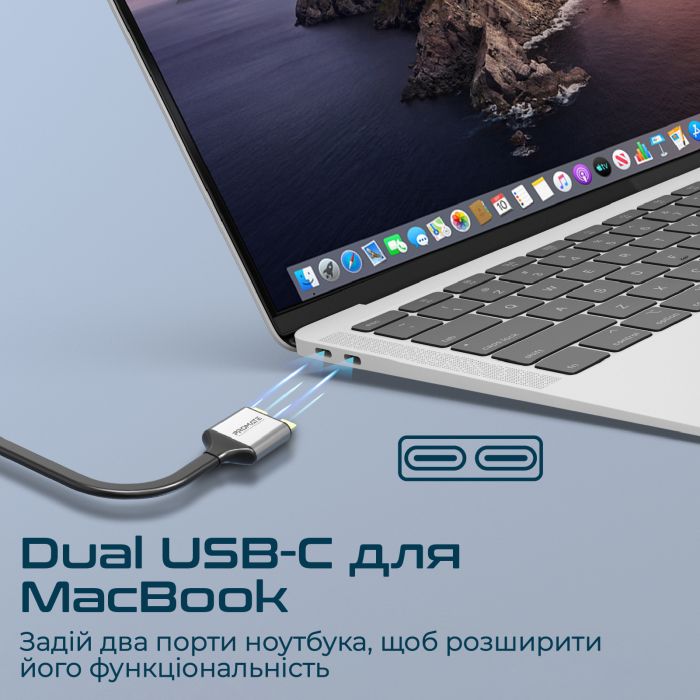 Концентратор USB Type-C Promate VersaHub 13 in 1 Grey