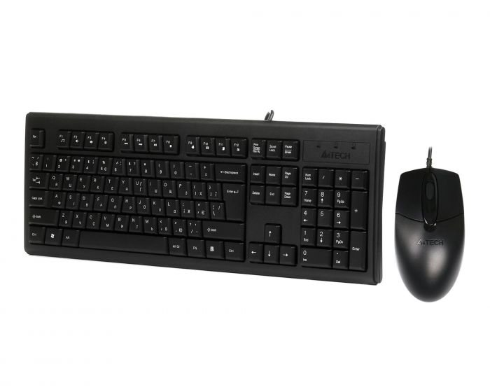 Комплект (клавіатура, миша) A4Tech KR-8372 Black