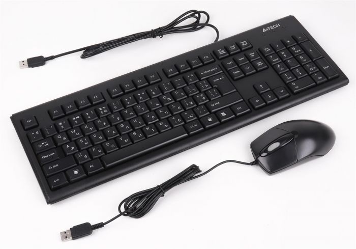 Комплект (клавіатура, миша) A4Tech KR-8572 Black