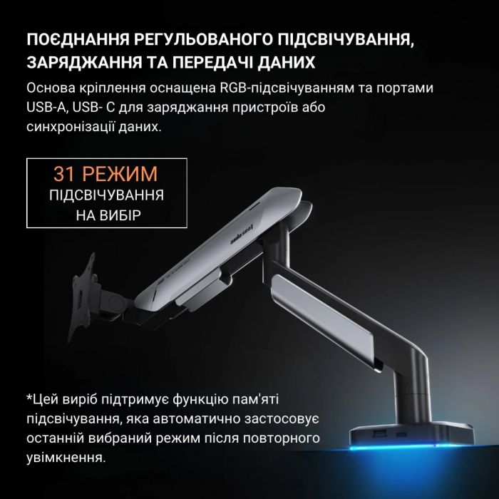 Кронштейн Anda Seat Stealth Pro II RGB 17"-42" White (AD-W-A9X-1S-BW) (VESA100х100)