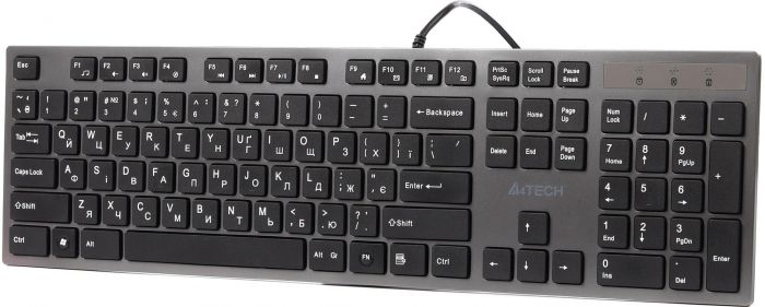 Клавiатура A4Tech KV-300H Grey/Black