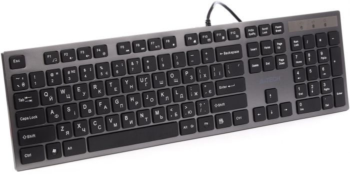Клавiатура A4Tech KV-300H Grey/Black